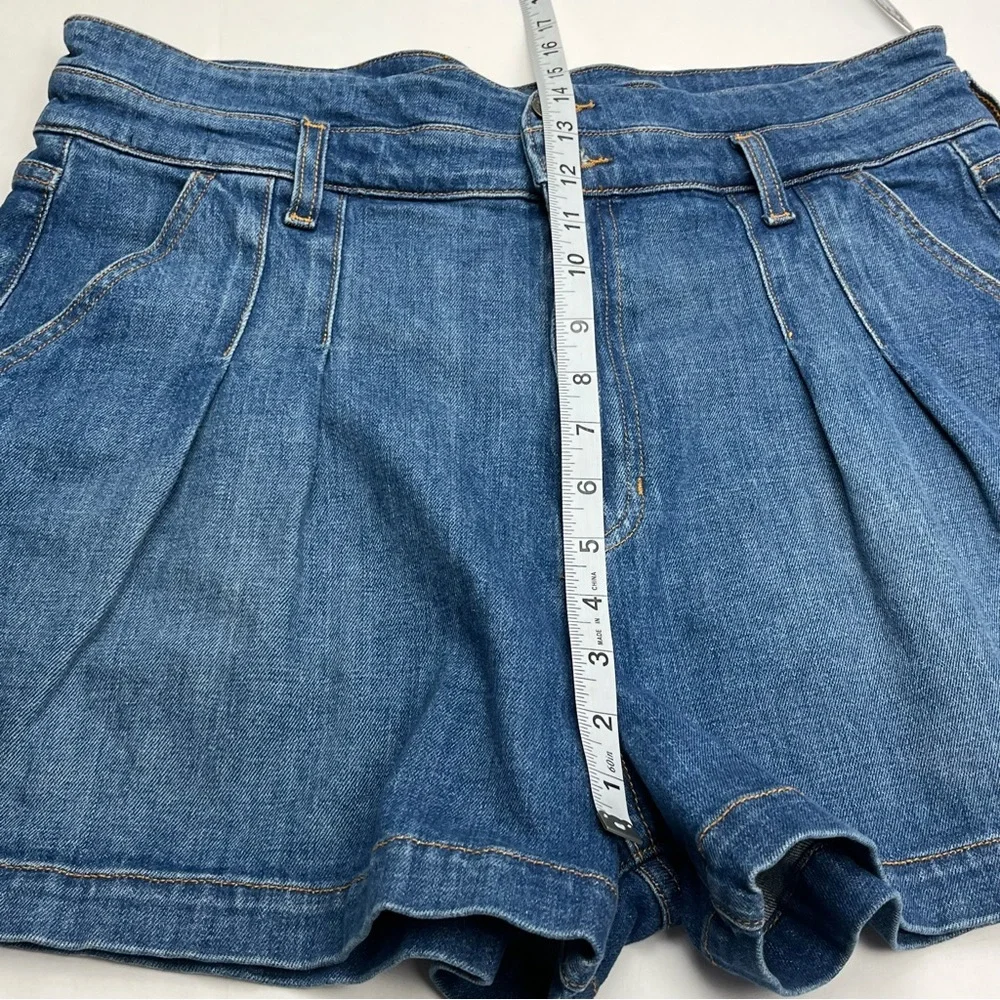 Veronica Beard Jeans Jaylen Short High Rise Womens Size 32 / 14 Blue‎ Denim NEW